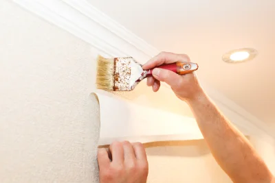 Pose de papier peint à Réguiny — revêtements muraux et toiles de verre